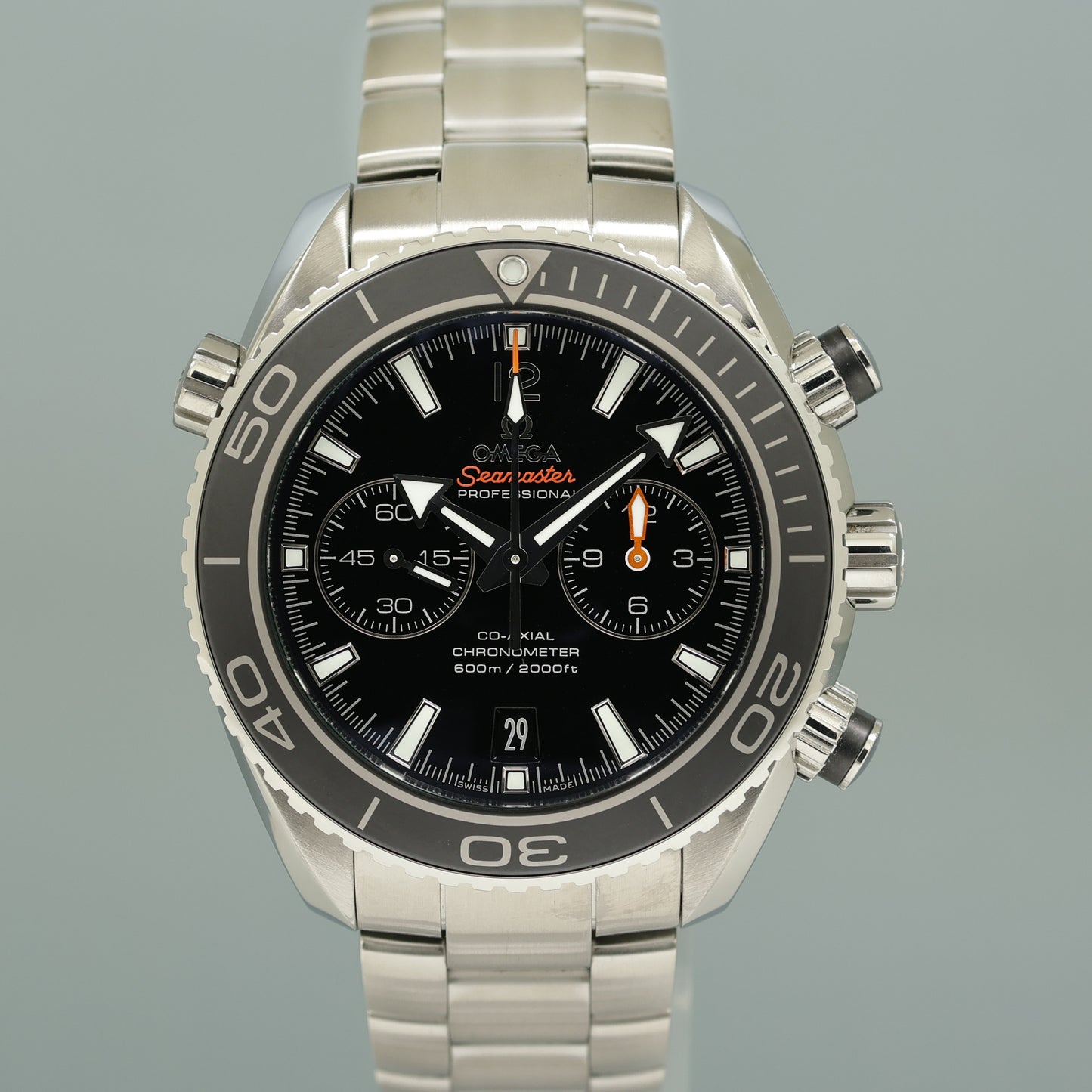 2017 PAPERS Omega Seamaster Planet Ocean 232.30.46.51.01.001 45.5mm Black Watch