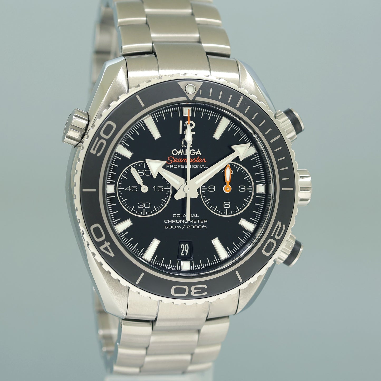 2017 PAPERS Omega Seamaster Planet Ocean 232.30.46.51.01.001 45.5mm Black Watch