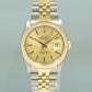 MINT Rolex DateJust 16233 Champagne Stick Jubilee Yellow Gold Two Tone 36mm Watch