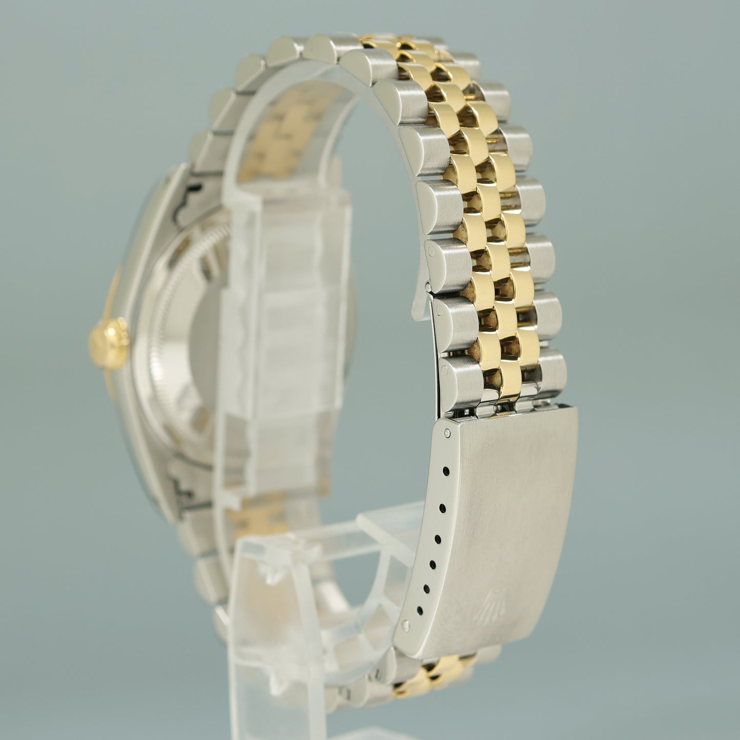 MINT Rolex DateJust 16233 Champagne Stick Jubilee Yellow Gold Two Tone 36mm Watch