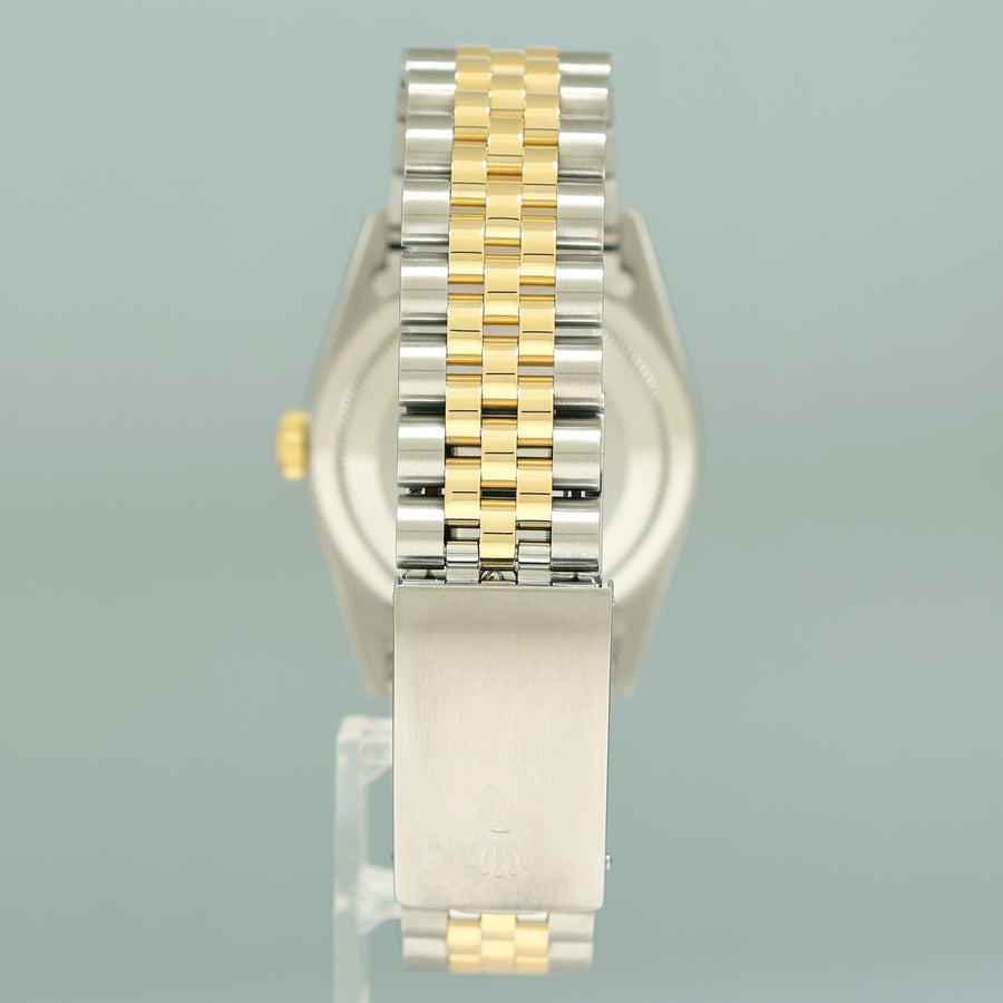 MINT PAPERS Rolex DateJust 16233 Champagne Stick Jubilee Yellow Gold Two Tone 36mm Watch