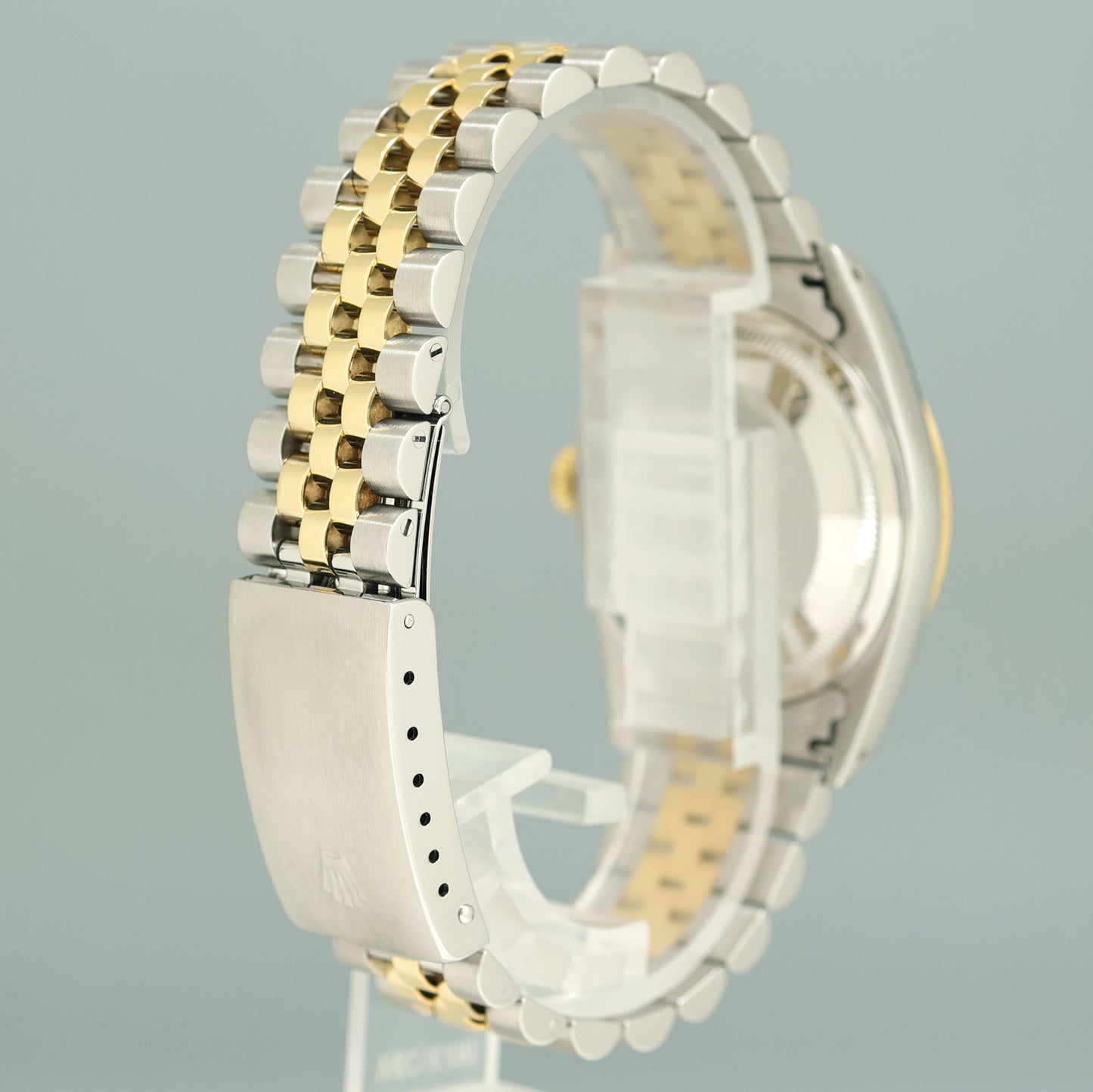 MINT Rolex DateJust 16233 Champagne Stick Jubilee Yellow Gold Two Tone 36mm Watch