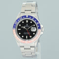 MINT 2025 RSC PAPERS Rolex 16700 GMT-Master Pepsi Blue Red Steel 40mm Watch Box
