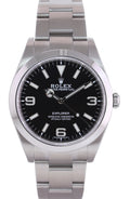 2019 MINT Rolex 214270 Explorer Black BLUE LUME 3-6-9 Steel 39mm Watch Box