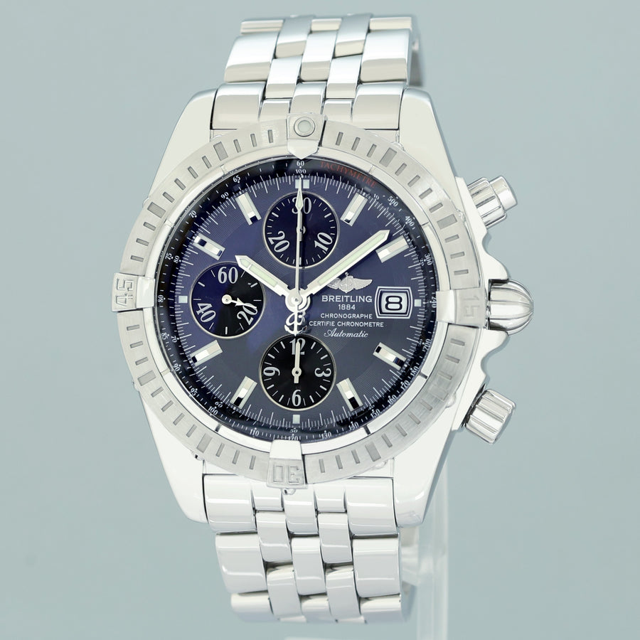 Breitling Chronomat Evolution A13356 Gray 44mm Automatic Steel Watch