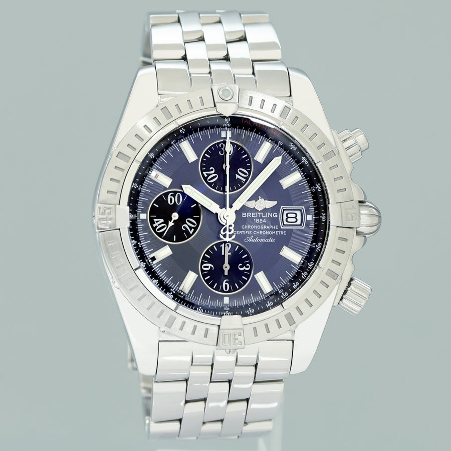 Breitling Chronomat Evolution A13356 Gray 44mm Automatic Steel Watch