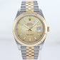 NEW 2022 PAPERS Rolex DateJust 41 126333 Two Tone Gold Champagne Jubilee Watch