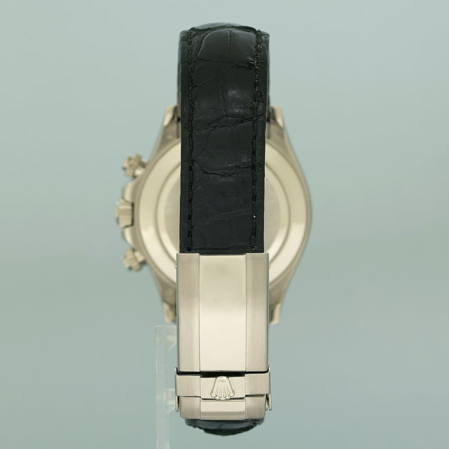 2007 MINT PAPERS Rolex Daytona White Gold 116519 Black Stick Leather Watch Box