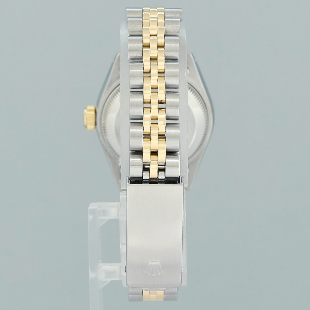 MINT Champagne Ladies Rolex 26mm DateJust 69173 Two Tone Yellow Gold Jubilee Watch