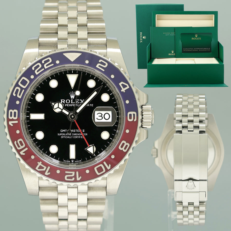 2025 NEW PAPERS Rolex 126710BLRO GMT Master II Pepsi Red Blue Jubilee Ceramic Watch