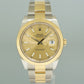 MINT 2023 Rolex DateJust 41 Two Tone Yellow Gold Steel Oyster 126303 Champagne Watch