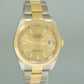 MINT 2023 Rolex DateJust 41 Two Tone Yellow Gold Steel Oyster 126303 Champagne Watch