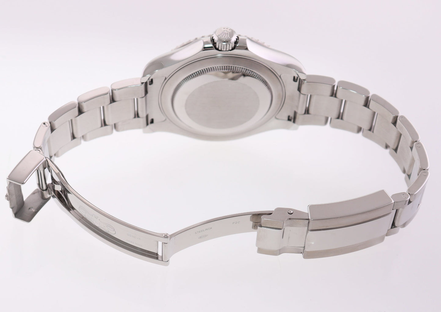 MINT 2019 Rolex Yacht-Master 116622 Steel Platinum Dial 40mm Watch Box￼