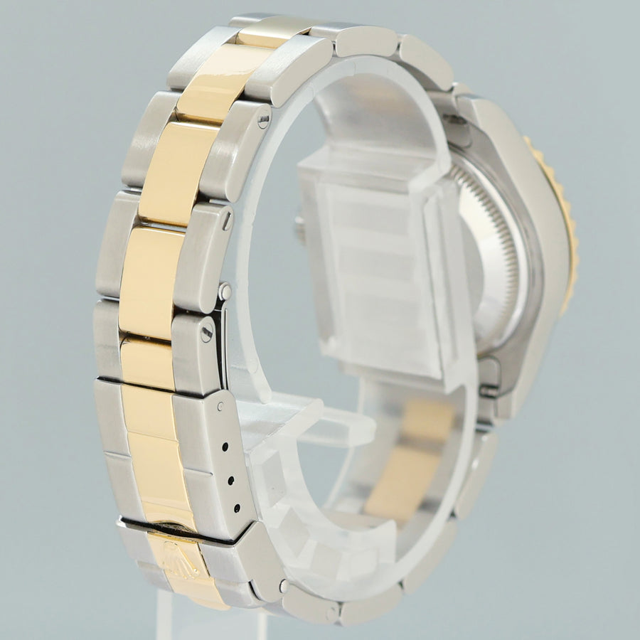 MINT Ladies Rolex Yacht-Master 69623 Two Tone Yellow Gold Champagne 29mm Watch Box