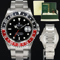 2006 MINT COKE Rolex GMT-Master II Red Black Steel 16710 40mm Watch Box