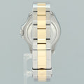 MINT Ladies Rolex Yacht-Master 69623 Two Tone Yellow Gold Champagne 29mm Watch Box