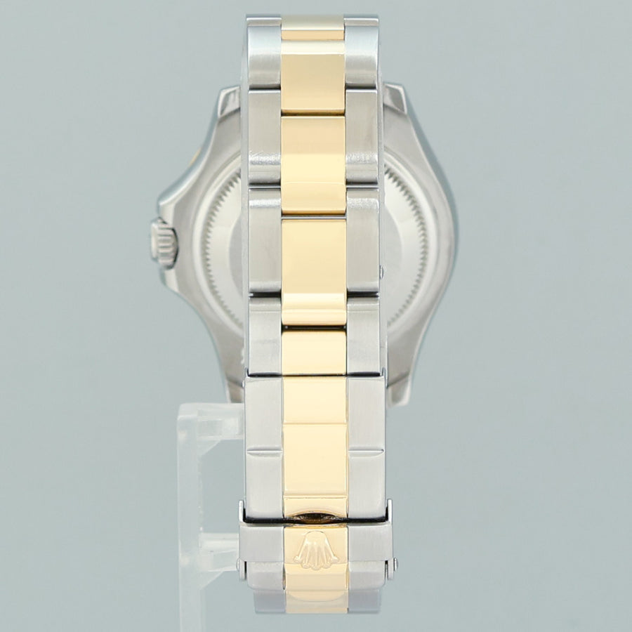 MINT Ladies Rolex Yacht-Master 69623 Two Tone Yellow Gold Champagne 29mm Watch Box