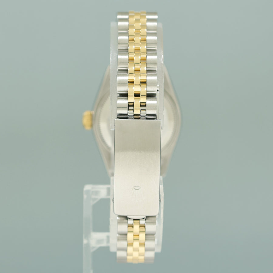 MINT PAPERS Ladies Rolex DateJust 26mm 69173 Two Tone Champagne Gold Jubilee Watch