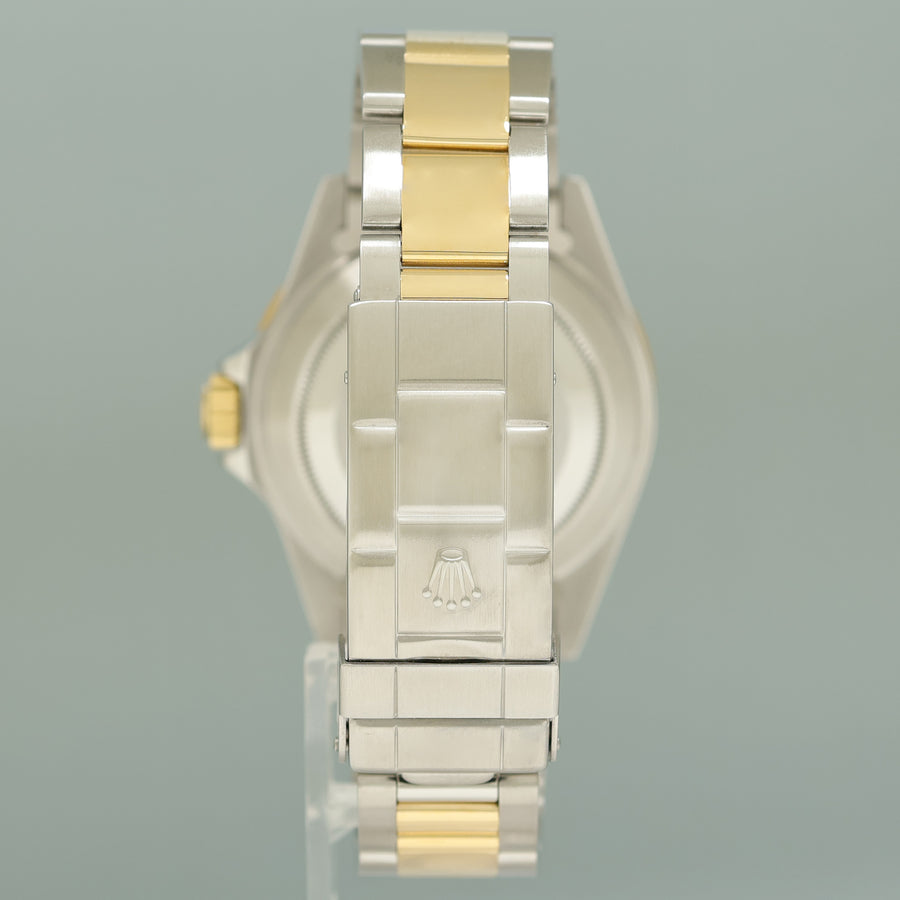 1989 MINT Rolex Submariner 16613LB Gold Steel Two Tone Yellow Gold Sunburst Blue Dial Watch