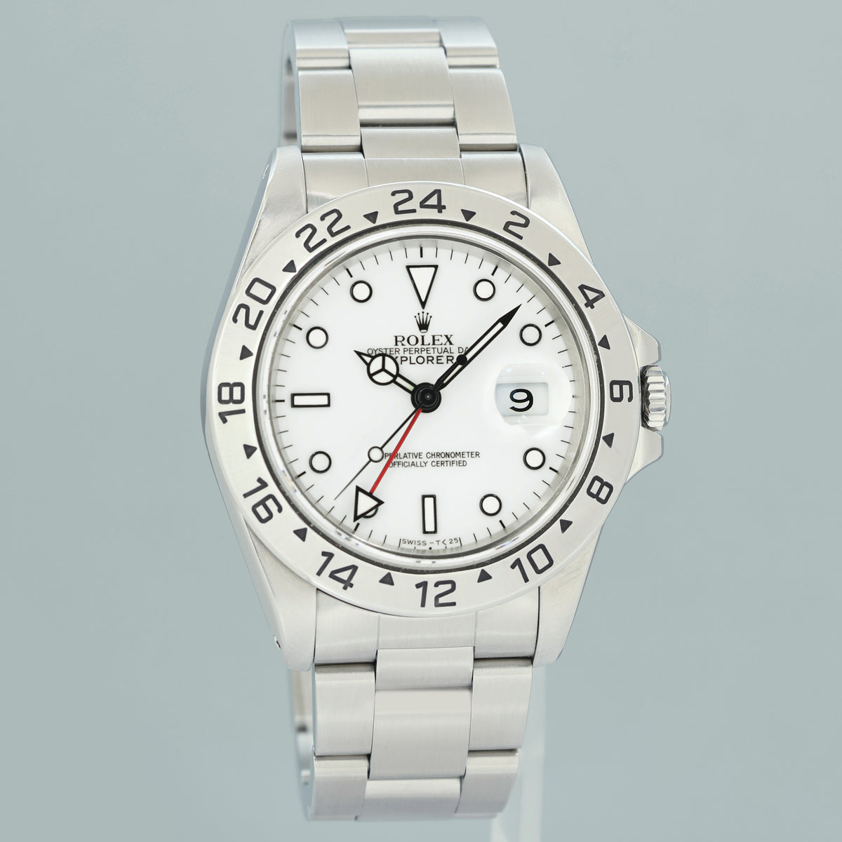 1994 MINT Rolex Explorer II White 16570 40mm Polar Stainless Steel Tritium Watch Box