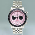 2024 NEW PAPERS Tudor Heritage Pink Chrono Jubilee Steel Black Bay Watch 79360N Box