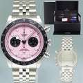 2024 NEW PAPERS Tudor Heritage Pink Chrono Jubilee Steel Black Bay Watch 79360N Box
