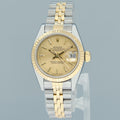 MINT Rolex 26mm Ladies DateJust 69173 Champagne Tapestry Two Tone Gold Jubilee Watch