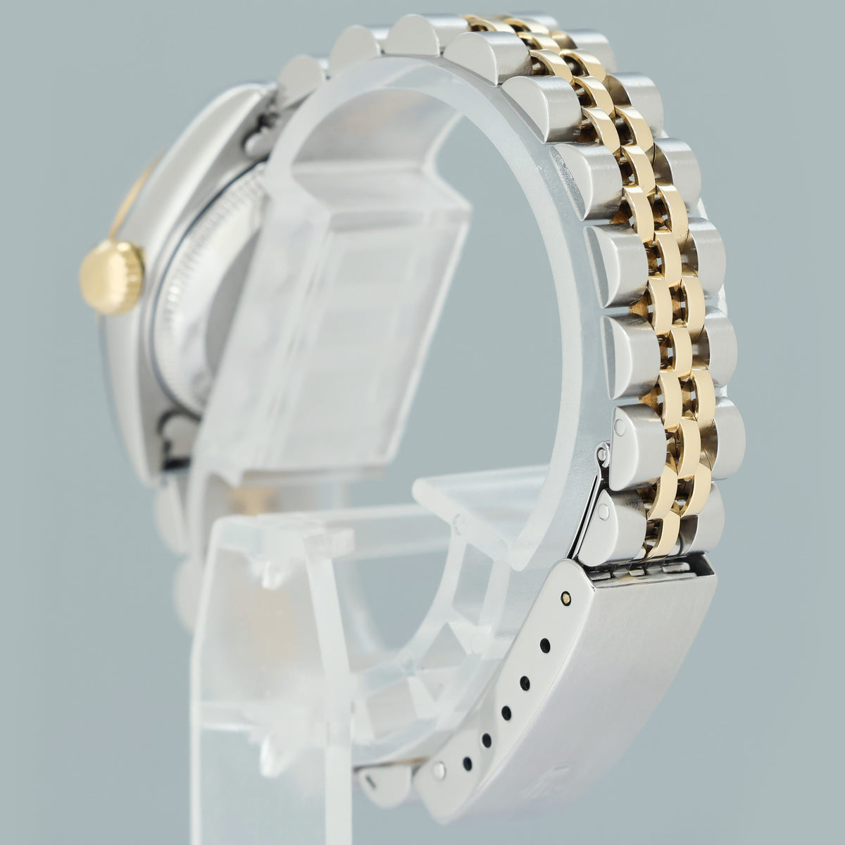 MINT Rolex 26mm Ladies DateJust 69173 Champagne Tapestry Two Tone Gold Jubilee Watch