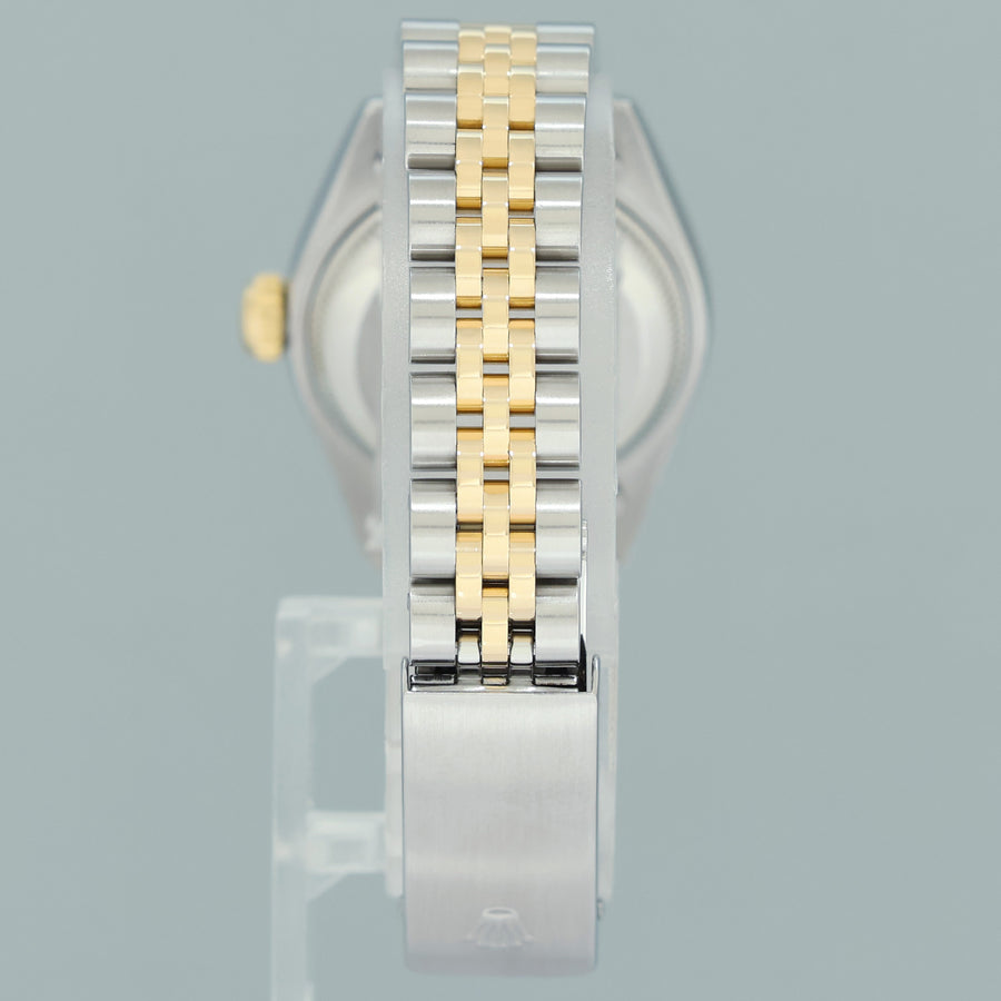 MINT Rolex 26mm Ladies DateJust 69173 Champagne Tapestry Two Tone Gold Jubilee Watch