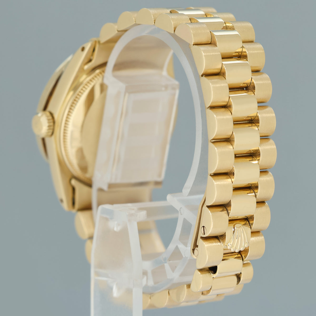 PEARL DIAMOND Rolex 6827 Yellow Gold 31mm Midsize Lady President Watch