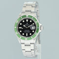 MINT 2007 Rolex Kermit Green Anniversary 40mm Submariner 16610LV Watch Box