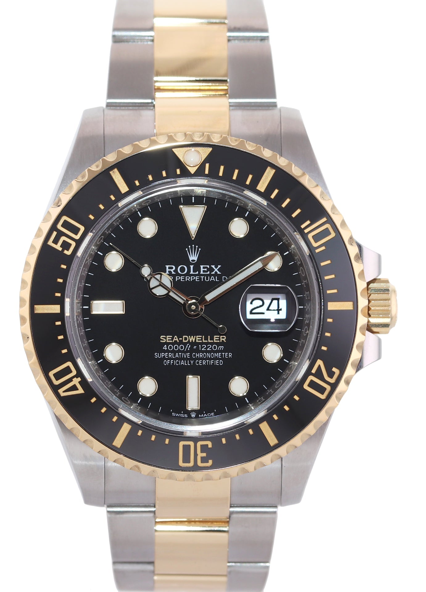 2021 NEW PAPERS 126603 Rolex Sea-Dweller 43mm Two-Tone Yellow Gold Steel Watch