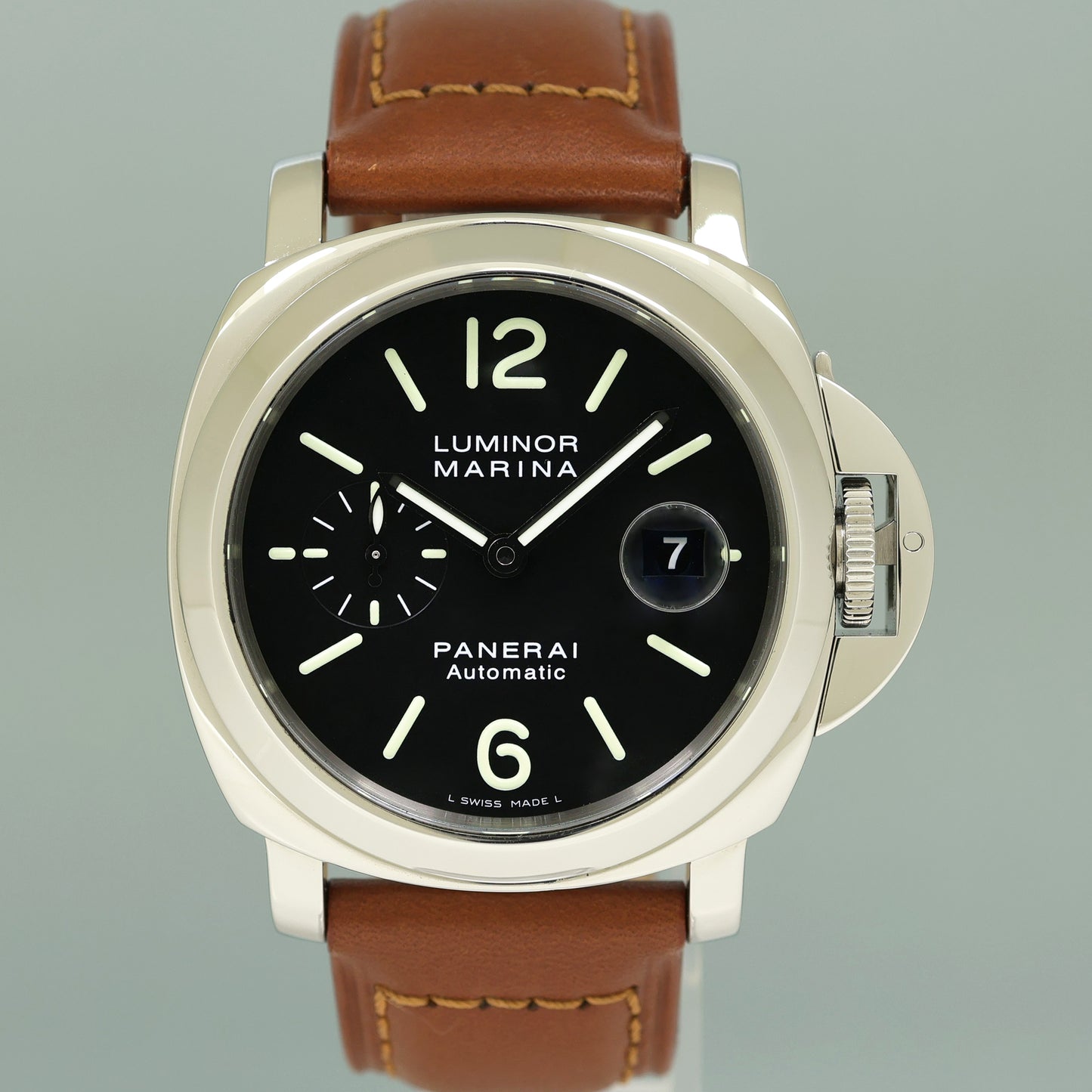 MINT PAPERS PAM 104 BLACK Stainless Steel Leather 44mm PAM00104 Watch Box