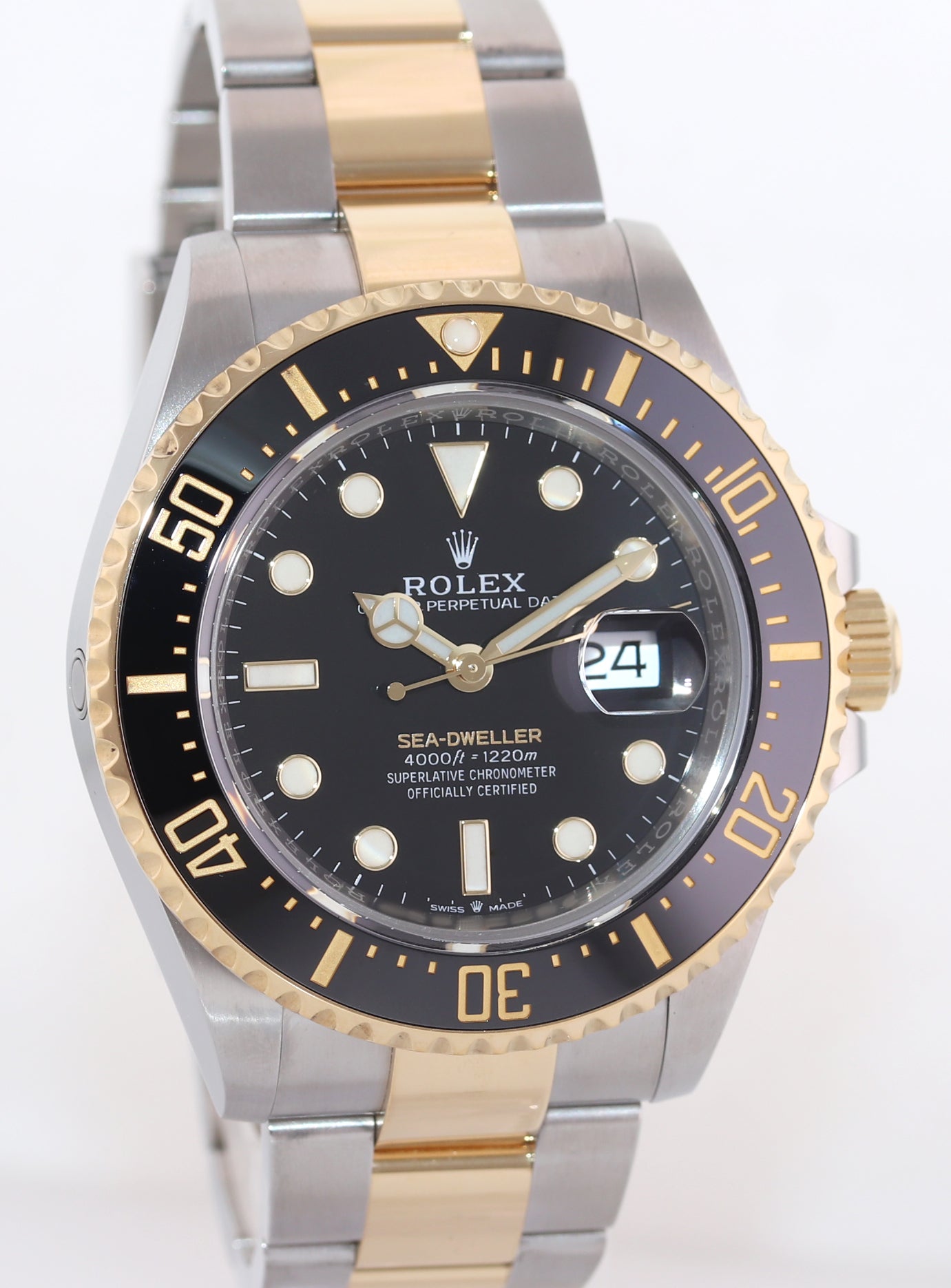 2022 NEW PAPERS 126603 Rolex Sea-Dweller 43mm Two-Tone Yellow Gold Steel Watch