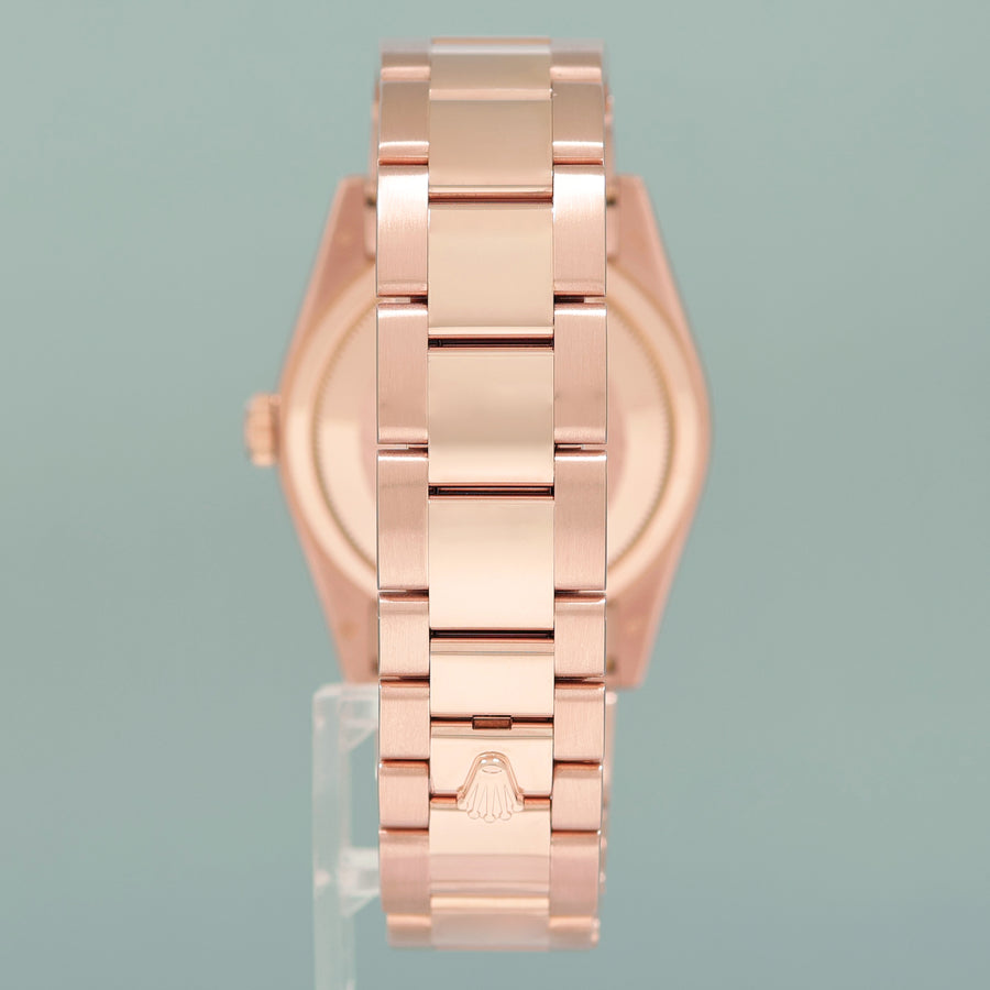 MINT Rolex President Day Date 36mm Rose Gold 118205 White Roman Watch Box