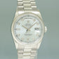 2007 PAPERS MINT Rolex Platinum 36mm President 118206 Glacier Blue Diamond Watch Box