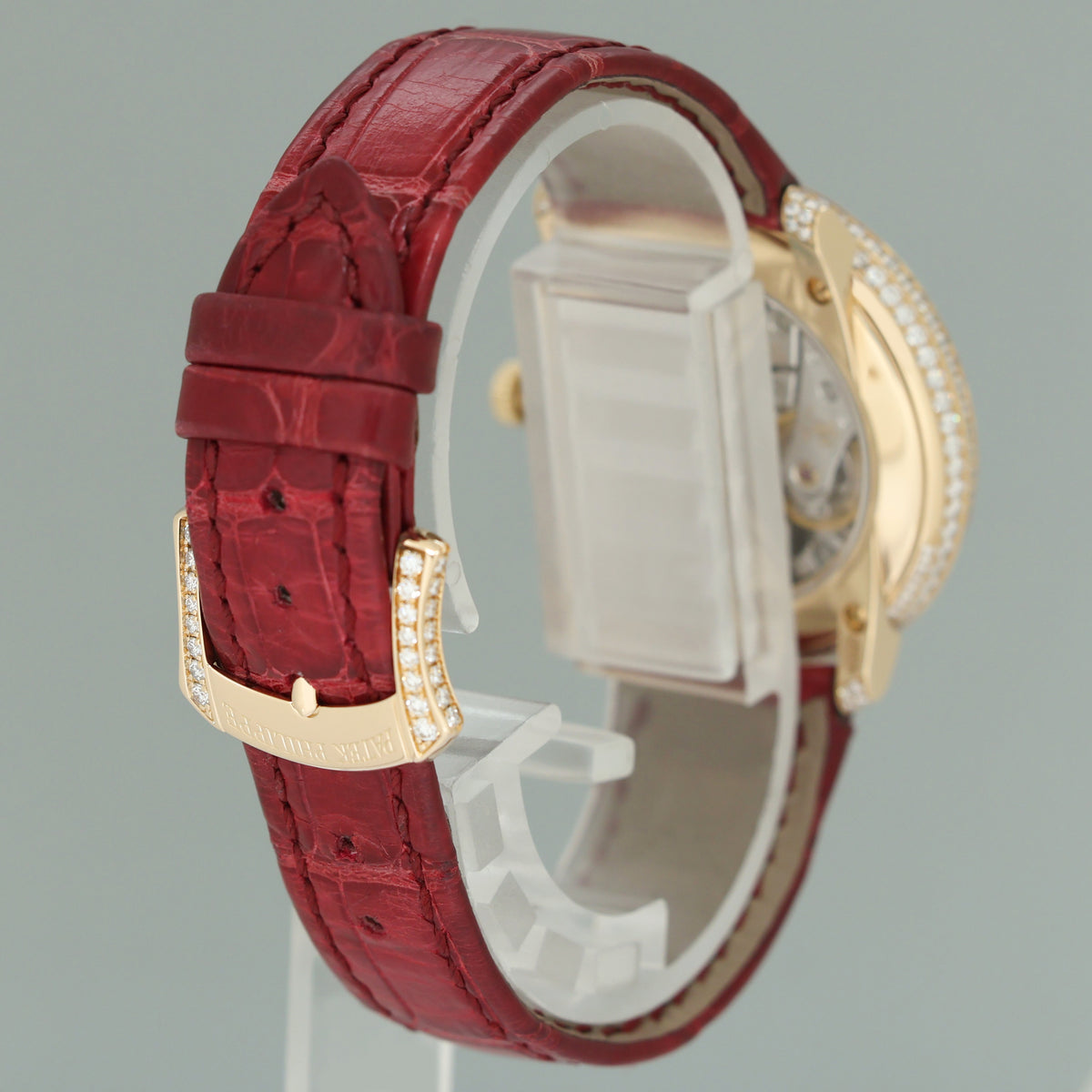 MINT PAPERS Patek Philippe 4968/400R-001 Rose Gold Moonphase Pave Diamond Watch