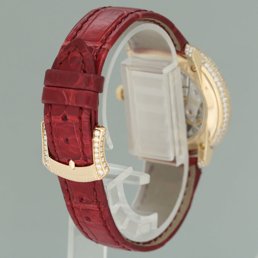 MINT PAPERS Patek Philippe 4968/400R-001 Rose Gold Moonphase Pave Diamond Watch