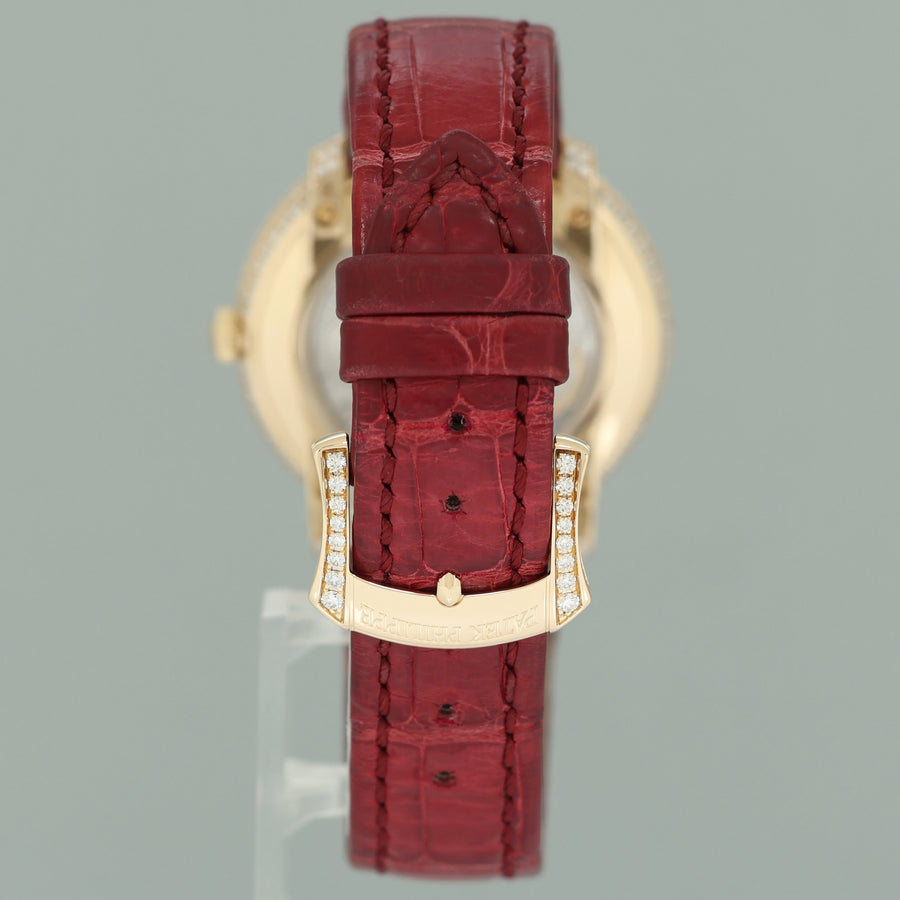 MINT PAPERS Patek Philippe 4968/400R-001 Rose Gold Moonphase Pave Diamond Watch