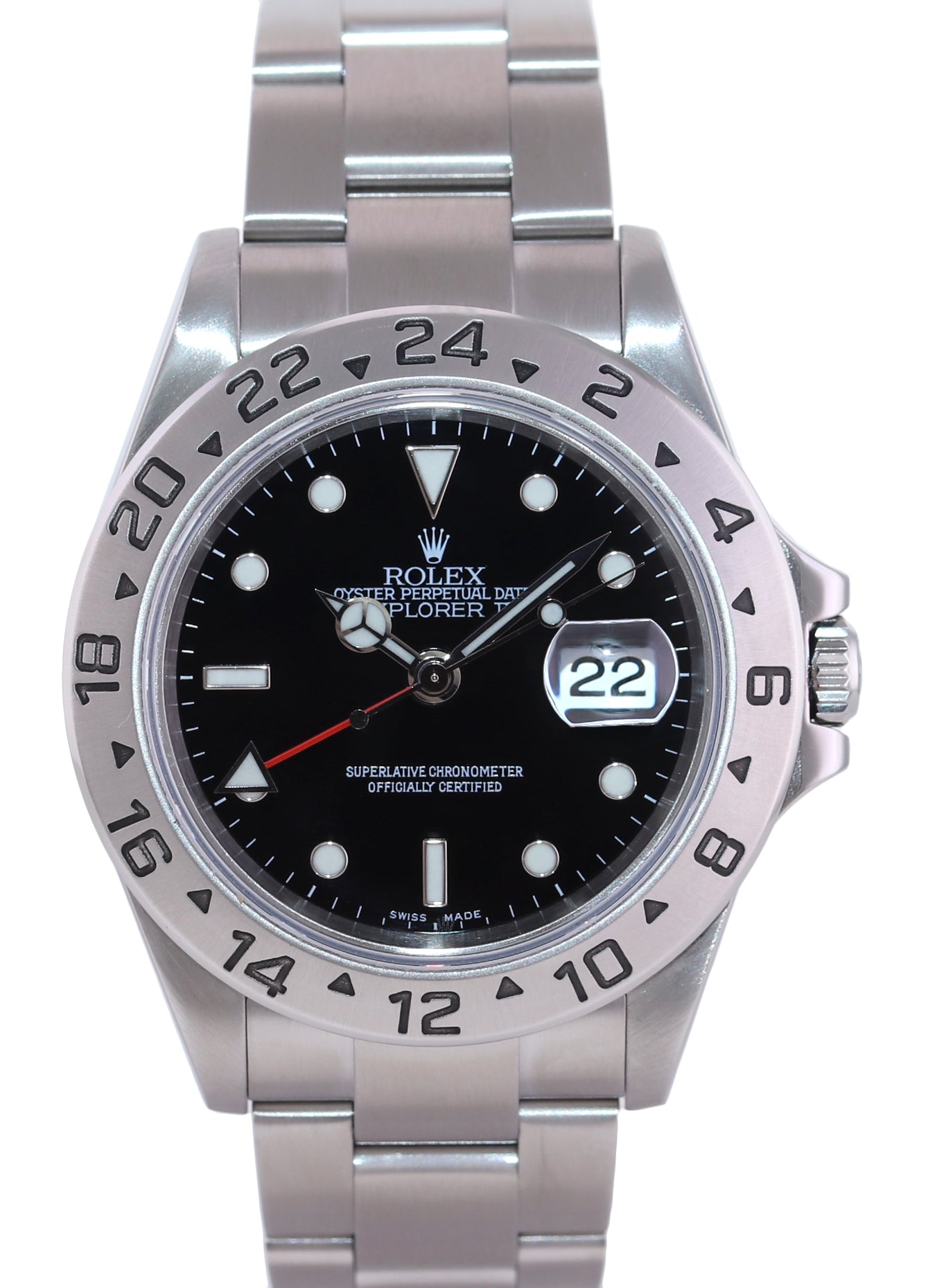 2004 MINT Rolex Explorer II 16570 Stainless Steel Black Date GMT 40mm Watch Box