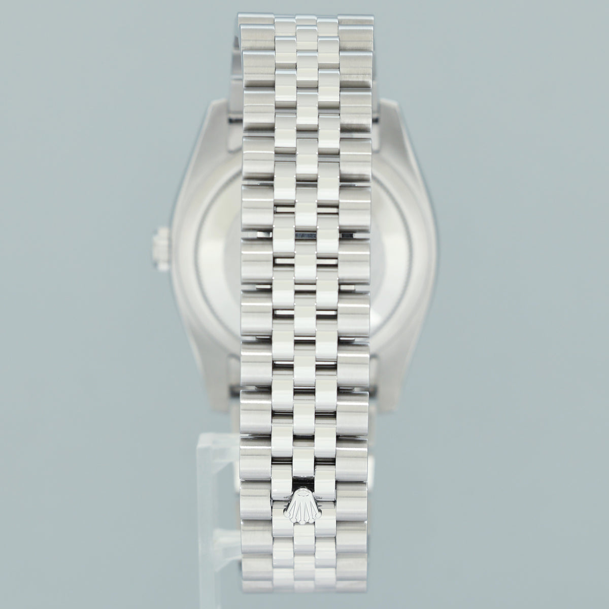 2006 MINT Papers Rolex 116234 DateJust Steel Rhodium Roman 36mm Jubilee Steel Watch