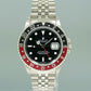 Rolex GMT-Master 2 Fat Lady Coke Jubilee Red Black Steel 16760 40mm Watch Box