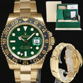 2026 RSC Papers MINT Rolex 116718LN GMT-Master II 2 Ceramic Green Yellow Gold Watch