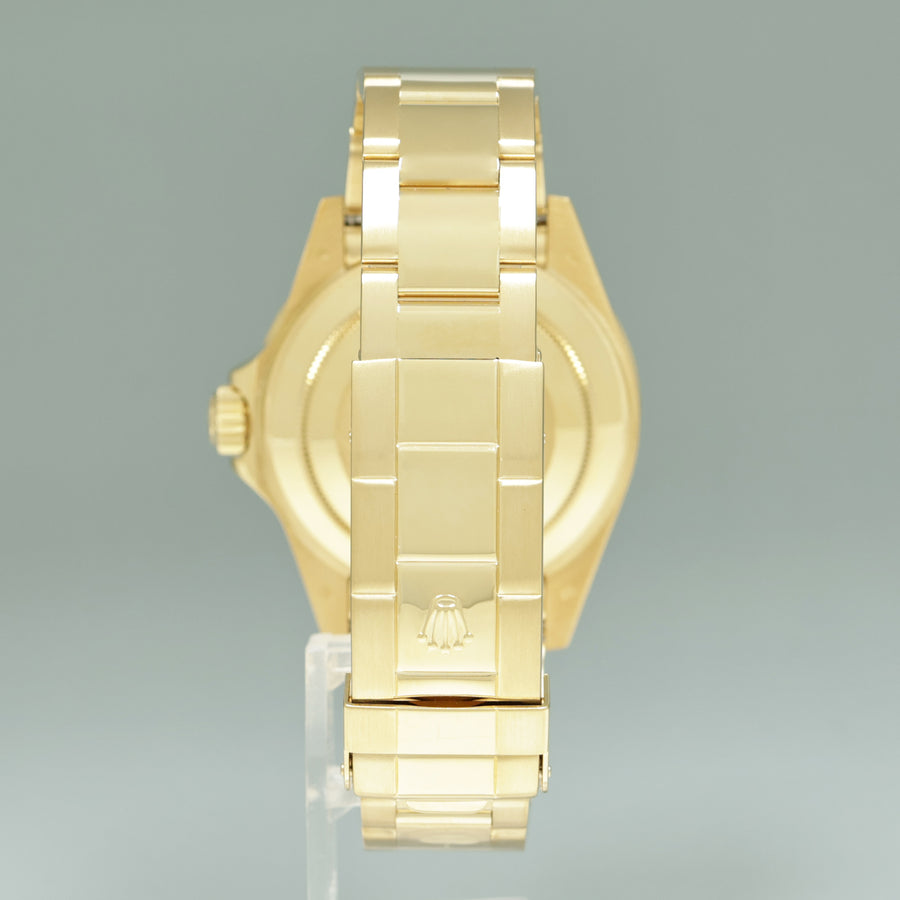 PAPERS 2008 Rolex 16618 Submariner Yellow Gold Blue Rehaut Sunburst Dial Watch Box
