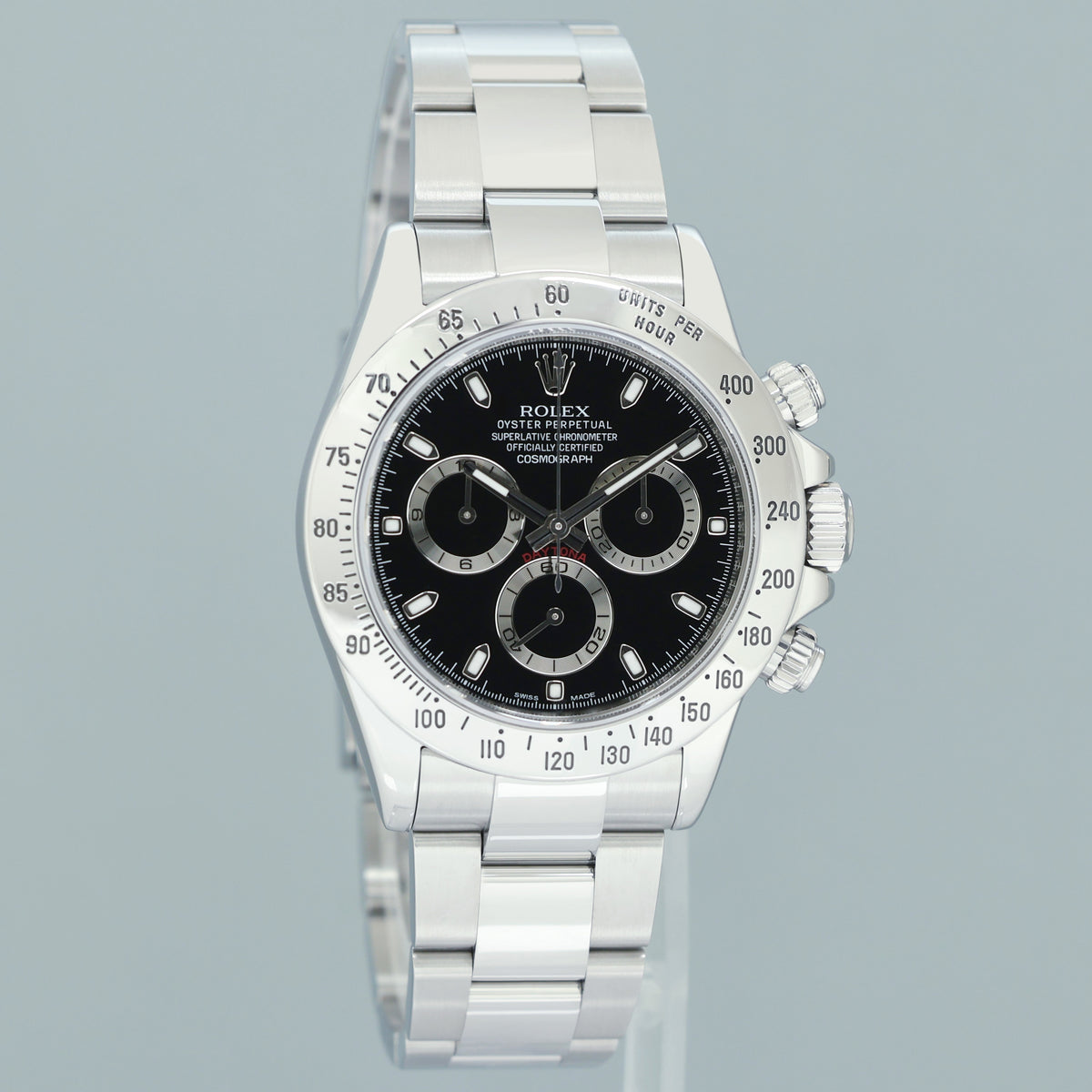 PAPERS 2026 RSC MINT Rolex Daytona 116520 Black Dial Steel Chronograph 40mm Watch Box