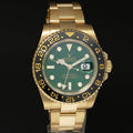 MINT Rolex GMT-Master II 2 Ceramic Green Dial 116718 Yellow Gold Watch Box