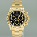 2023 NEW Rolex Daytona 116508 Black Diamond Yellow Gold 40mm Chrono Watch Box