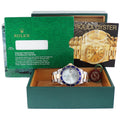 MINT Rolex Gold Buckle Rolex Submariner 16613 Two Tone Gold Silver Serti Diamond Watch