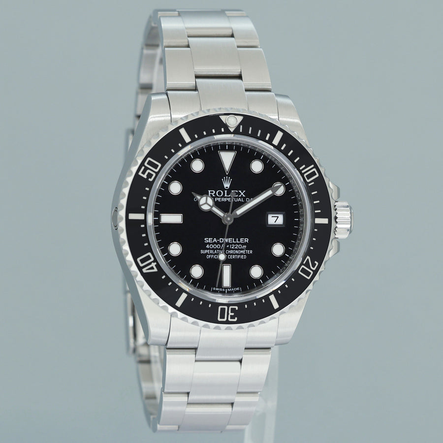 2024 CPO & PAPERS Rolex 116600 Seadweller SDK4 4000 Steel Black 40mm Ceramic  Watch