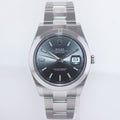 2023 NEW PAPERS Rolex 126300 DateJust 41mm 41 Steel Rhodium Stick Oyster Watch Box